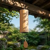 Bamboo Wind Chime-432Hz Tuned for Relaxation Focus Meditation &amp; Patio Decor | Fm Chord with F-A♭-C-F Notes, Alpha Wave Inspired Handmade Minimalist Resonant Sound for Yoga, Home Office, Classroom &amp; Gifts