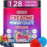 Creatine Monohydrate Gummies 5000mg for Men & Women, Chewables Creatine Monohydrate for Muscle Strength, Muscle Builder, Energy Boost, Pre-Workout Supplement Blueberry & Watermelon Flavor– 128 Gummies