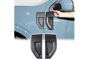 AUNGINSY Car Fender Side Vents Cover Compatible with Ford Maverick 2022 2023 Pickup Truck Front Side Fender Cover Fender Sticker Hood Side Air Vent Outlet Cover Decor Hole Grille Spoiler Exterior Accessories