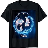 Pisces Zodiac Sign - Galaxy Fish Eternal Ocean T-Shirt