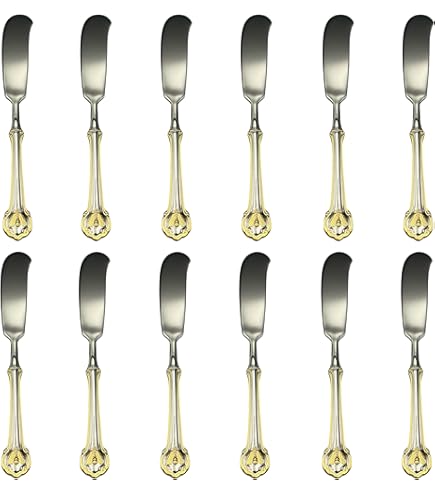 Amazon.com | Wallace Napoleon Bee Gold Accent 18/10 Stainless