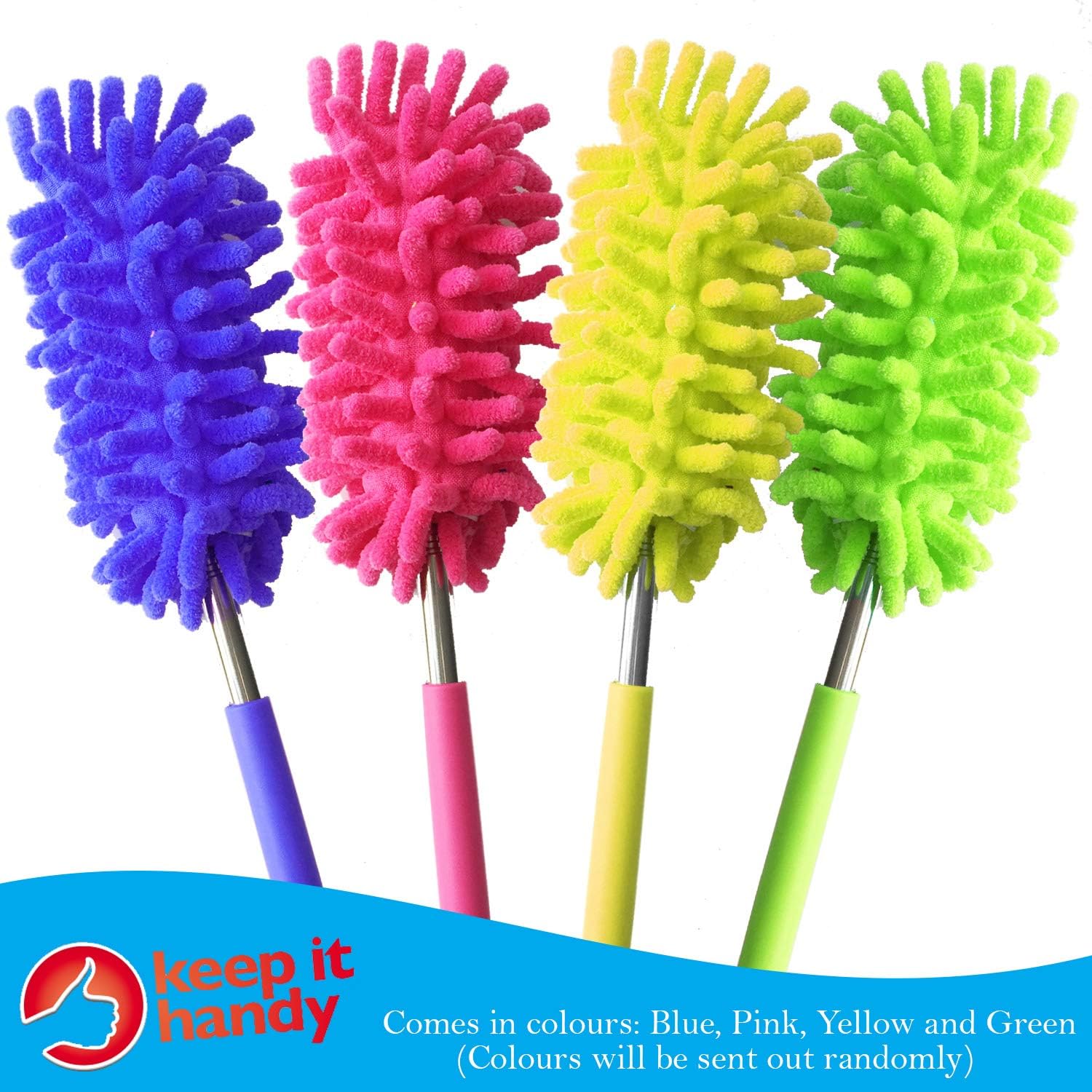 Keep it Handy 3pk Extendable Feather Duster (Packaging and Colours May Vary), Multicolor, 3 Count (Pack of 1) - Image 4