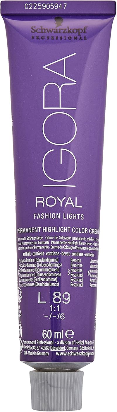 Schwarzkopf IGORA Royal Fashion Lights L-89 Red Violet Hair Colour Cream 60ml