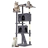 FDW Cat Tree Tower 81in Multi-Level Durable Cat