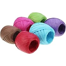 2 Rouleaux De Corde En Raphia Coloré - Pour Emballage Cadeau, Décoration, Artisanat - Rouleau Multicolore