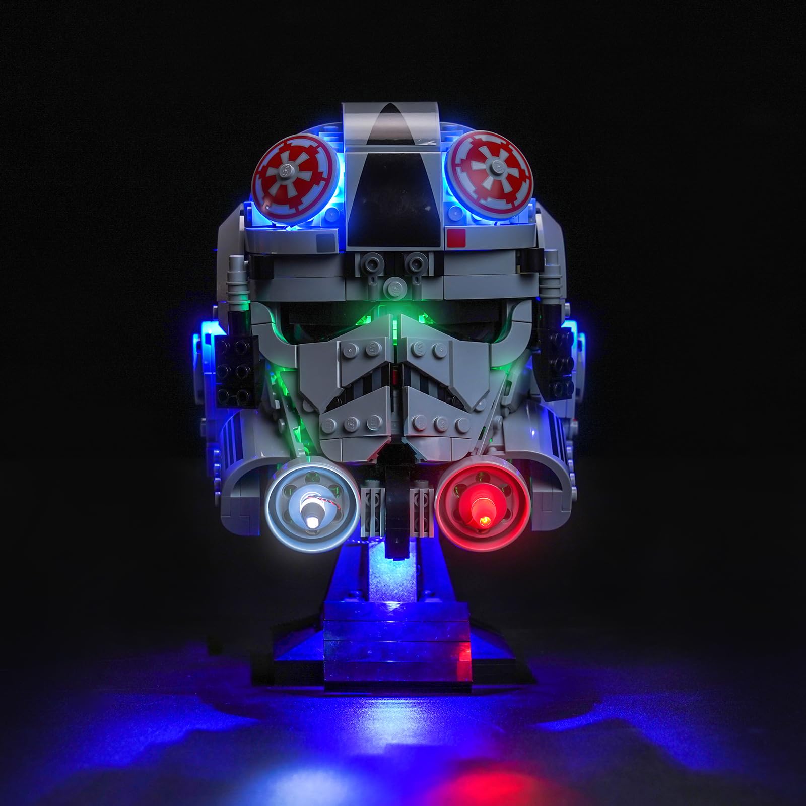 LocoLee Led Light Set Compatible with Lego 75429 at-at Driver Helmet Light Control Led Decoration Lighting Kit Compatible with Lego 75429 Building Blocks Model,Only Lights Set,No Model — image 1