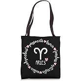 Aries Description Apparel Men Women Funny Zodiac Sign Gift Tote Bag