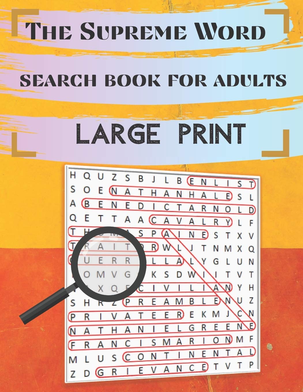 the supreme word search book for adults large print: This Big Word Search Puzzle book includes 110 puzzles for Seniors, Adults, and Young Ones.