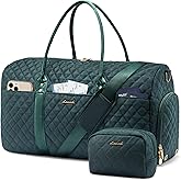 LOVEVOOK Travel Duffle Bag,Weekender Bags for Women Overnight Bag with Shoe Compartment, Carry on with Toiletry Bag,Duffel Bag with Wet Pocket,Hospital Bags for Labor and Delivery