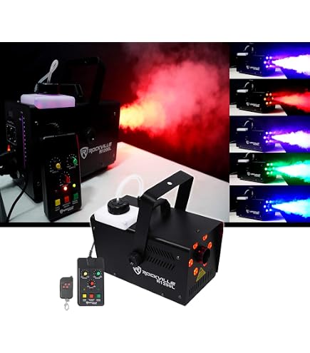 Amazon.com: Rockville R1200L LED Fog Machine with RFJG Gallon Fog