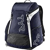 TYR Alliance 30L Backpack All Swimming Equipment, White/Navy, All