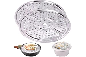 Canning Rack 2PCS 11-Inch Round Pressure Canner Rack Heat-Resistant Stainless Steel Steaming Rack with Multi Holes Reusable S