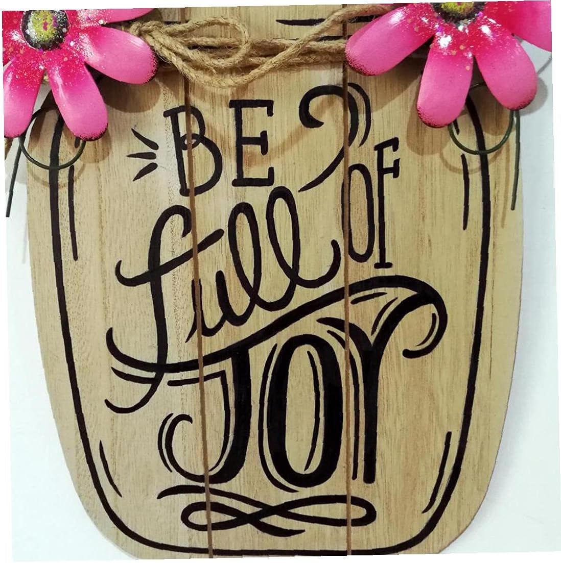 Wooden Door Hanging Sign Garden Hanging Plaque Decorative Wooden Hanging Sign Plaque Garden Ornaments: Kitchen & Dining