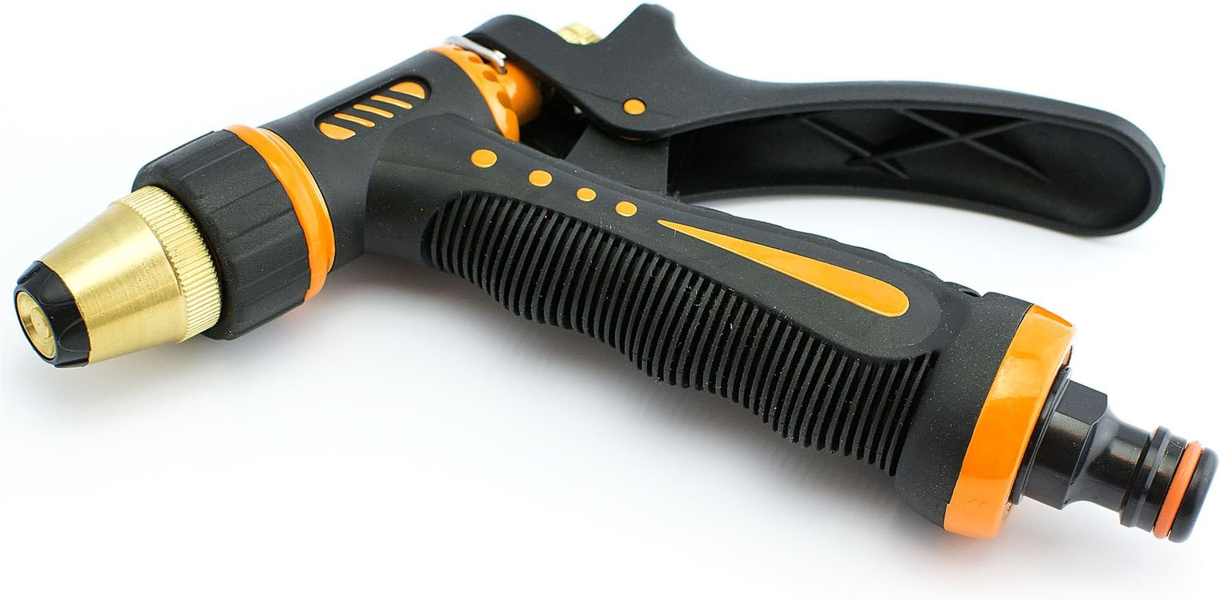 Quantum Garden Zebra Hand Metal Sprayer with Brass Nozzle, Black, 1/2"