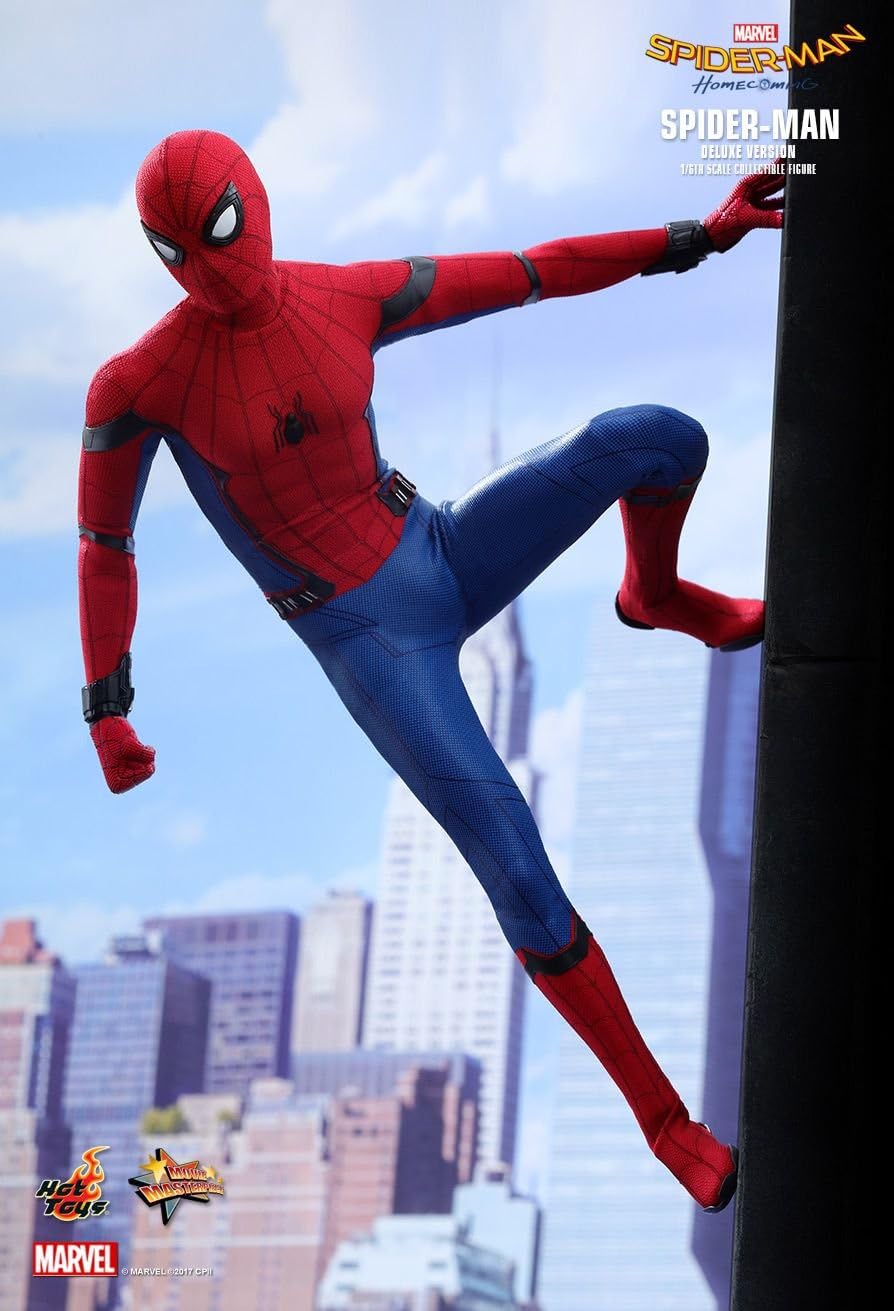 figura de spiderman homecoming hot toys
