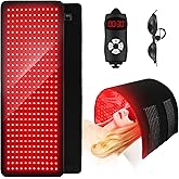 2-in-1 Red Light Therapy for Body and Face, 32" x 12" Oversize Infrared Red Light Therapy Pad for Body with 660nm 850nm Home Infrared Light Therapy for Face Back Shoulder Knee Pain Relief Skin Health