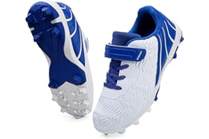 BKWHDAY Girls Softball Cleats Turf Baseball Shoes for Youth Kids Boys Lightweight Performance Supportive