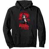Naruto Uchiha Itachi Sharingan Symbol with Clouds Anime Pullover Hoodie
