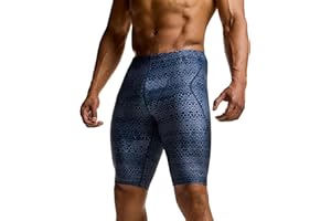 TSLA Men's Athletic Training Swimsuit Jammers, Endurance Racing Swim Trunks, Quick Dry UPF 50+ Sun Protection Swim Shorts