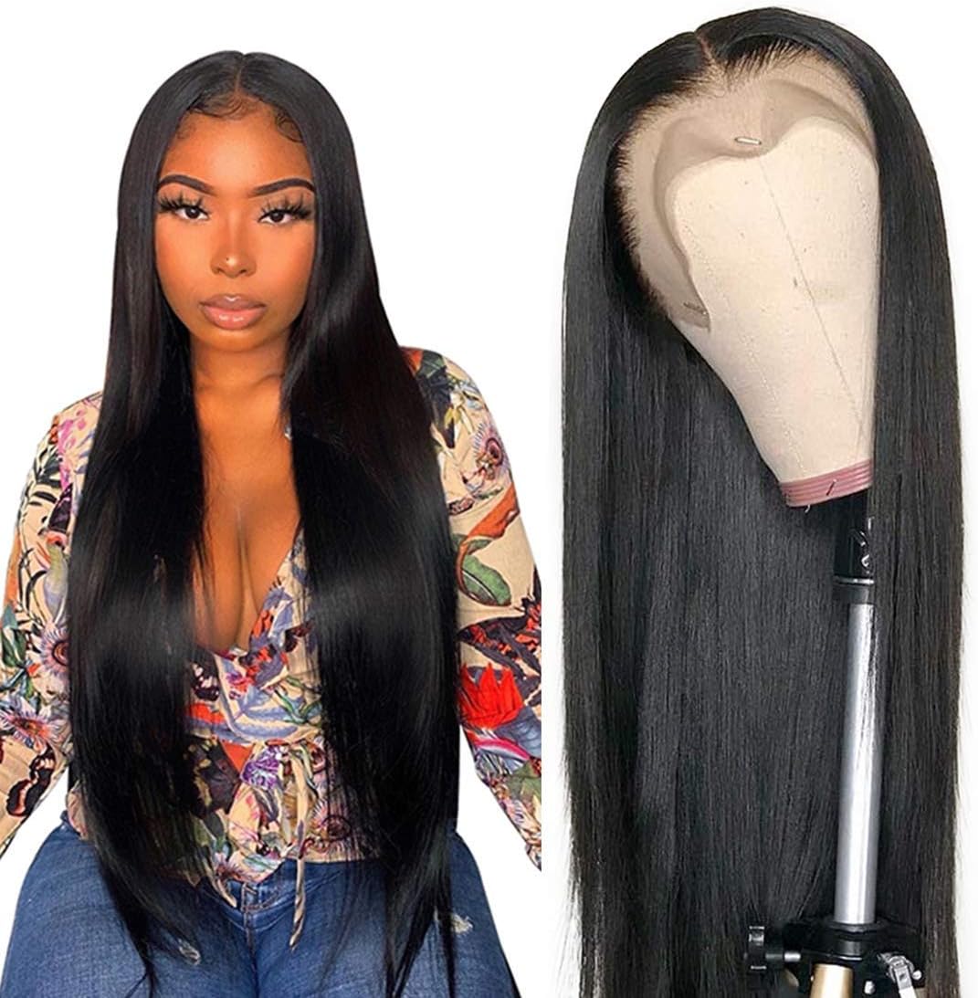 13x4 Lace Front Wigs Human Hair Pre Plucked Wigs for Black Women Human Hair Wigs with Baby Hair 150% Density 20 Inch