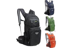 Lemuvlt Hiking Daypack Waterproof Biking Backpack 15L Lightweight Durable Backpack for Ski Snowboarding Running MTB Cycling