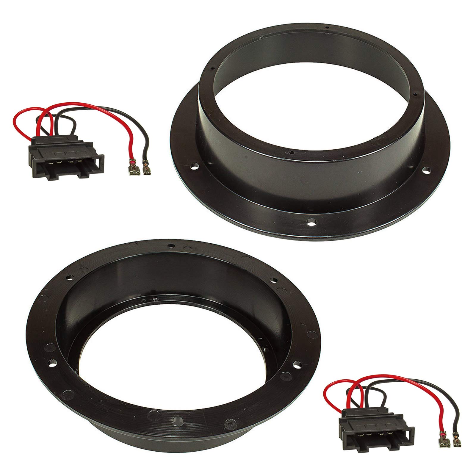 Sound-way - Spacer rings adapters kit for 165mm speakers compatible for Volkswagen skoda seat - KC13