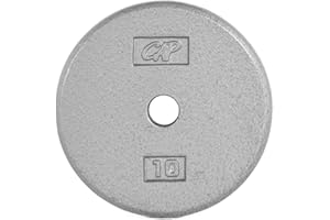 CAP Barbell Standard 1-Inch Cast Iron Weight Plates - Singles & Sets | 1.25-50 lbs | Multiple Options