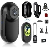Mini Body Camera, Thumb Size Wearable 1080P Action Camera with 16GB | Magnetic Necklace POV Cam, Helmet Mount,Mounting Kit for Cycling,Vlogging,Sports,Up to 128GB Expandable,Gift for Men &amp; Women