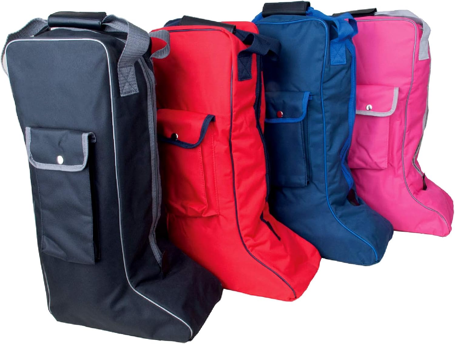 RHINEGOLD LONG BOOT BAG RIDING BOOT BAG SIDE POCKET (Navy) Amazon.co