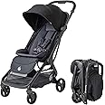 Ergobaby Metro 3 All in One Compact Baby Stroller, Lightweight Travel Stroller, Easy One-Hand Fold for Overhead Airplane Storage (Carries up to 50 lbs), Car Seat Compatible, Onyx Black