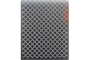 Kwan Crafts Grid Plastic Embossing Folders for Card Making Scrapbooking and Other Paper Crafts, 12.1x15.2cm
