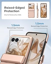 ATATOO for Motorola Razr 2024 Case with Card Holder