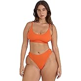 Organic Basics Women's Core Ribbed Open Back Scoop Neck Bralette