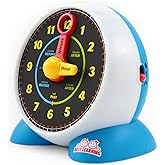 BEST LEARNING Learning Clock - Educational Talking Learn to Tell Time Light-Up Toy with Quiz and Sleep Mode Lullaby Music for
