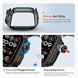 Goton Metal Bumper Case for Apple Watch Series 9 8