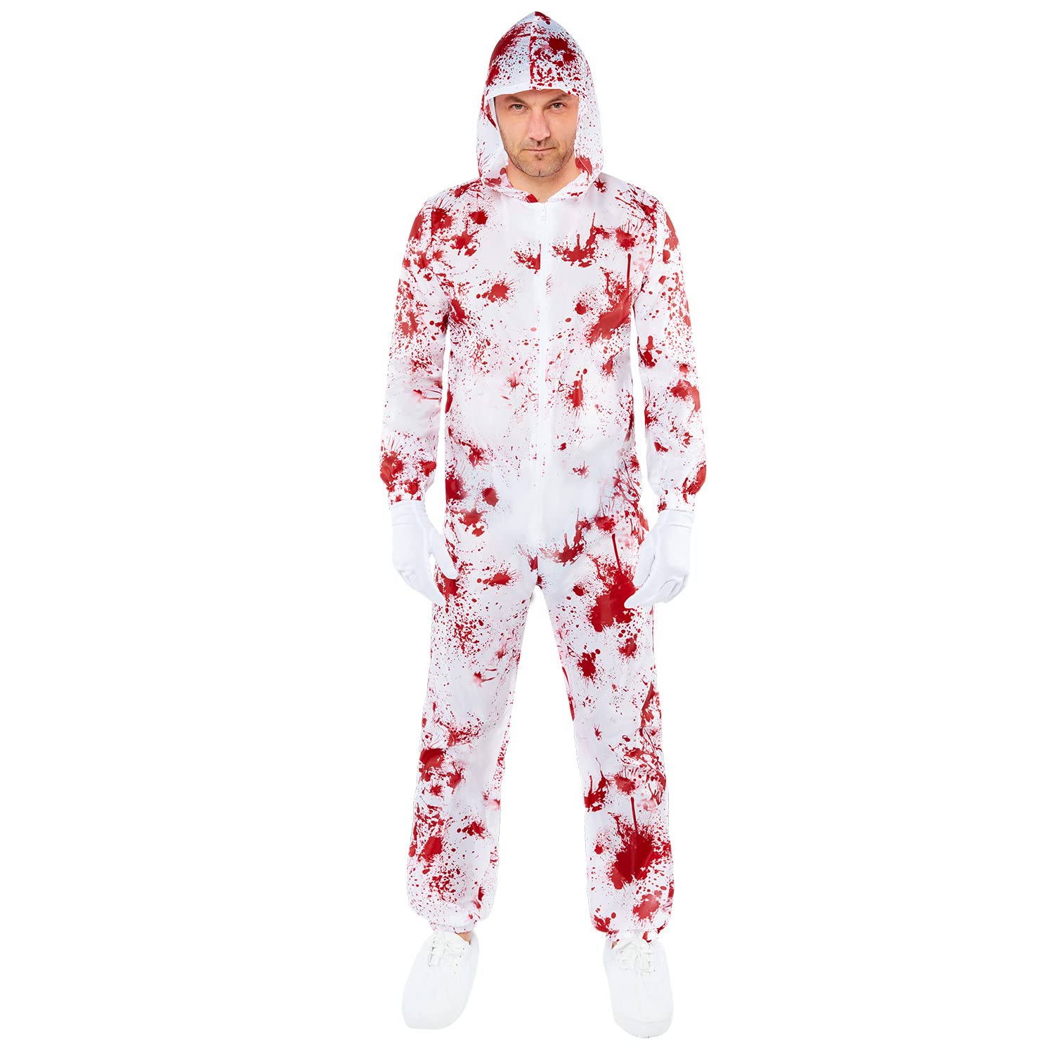 amscan 9917966 Adult Mens Bloody Crime Scene Inspector Costume Fancy Dress Costume (Chest size: 42")