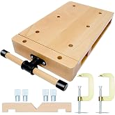 Portable Woodworking Vise for Workbench, Desktop Woodworking Vise with G-Type Fixing Clips &amp; 4 Metal Limit Blocks, Ideal for Home, Woodworking Studios, Wood Processing