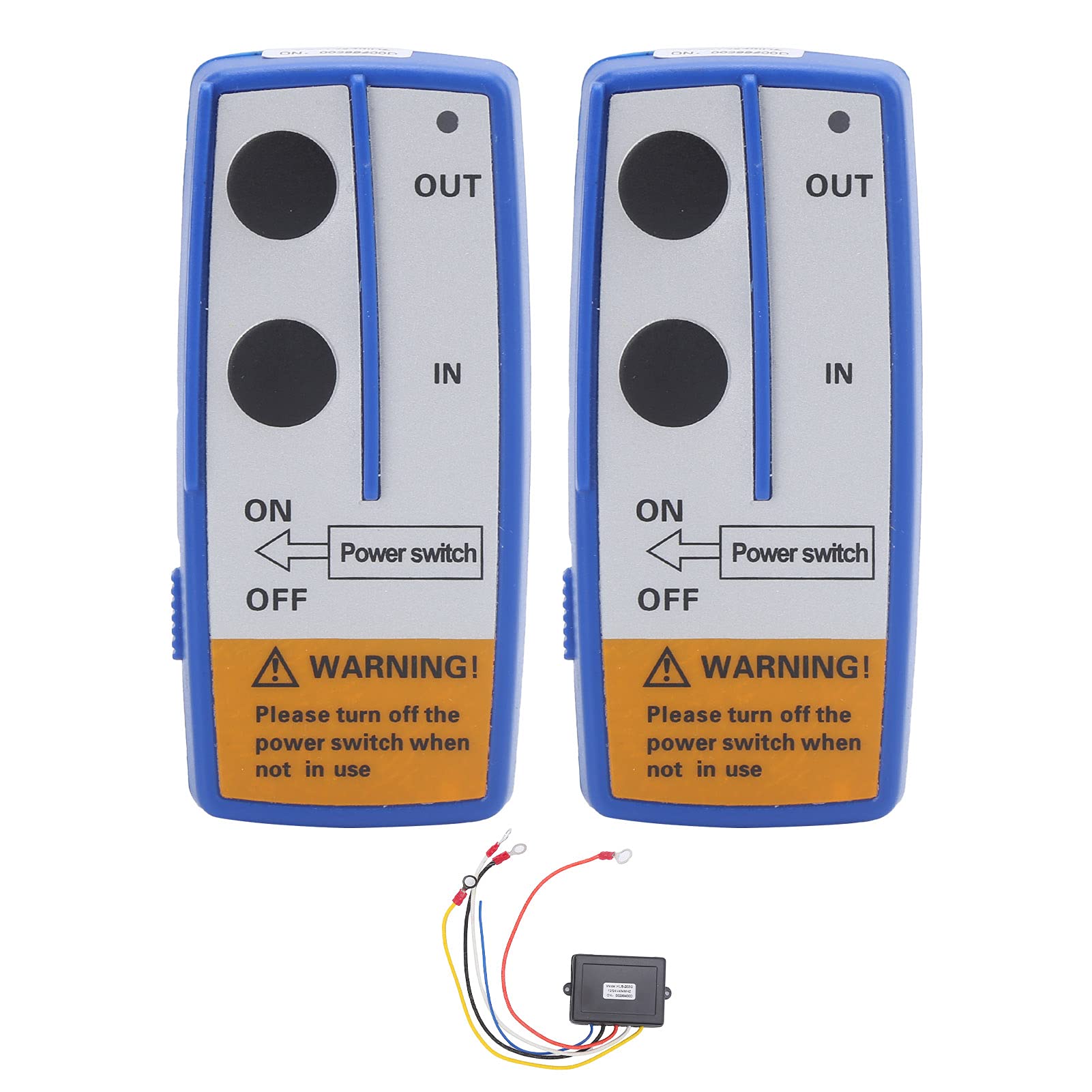 Wireless Winch Remote Control Kit, Akozon 12V 50ft Handset Switch Remote Controller Hand-Hold Forward Reverse Console for Truck ATV