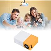 Mini Projector, 1080P Full HD Video Projector, Portable Outdoor Home Theater Movie Projector, Hifi Stereo Speakers, HDMI, USB, AV, Smartphone Tablet TV Sticks (US