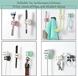 Zayin Silicone Toothbrush Holders 6 Pcs Wall Hook Self Adhesive view 3