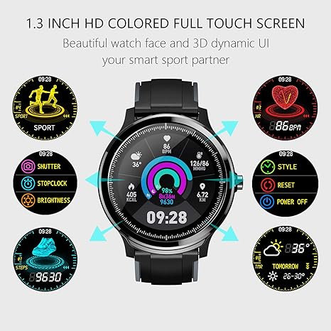 mobile watch in circle shape