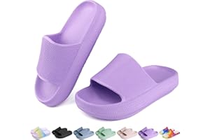 OUYADU Kids Cloud Slides Boys Girls Flip Flops Slip On Beach Sandals Youth Pool Shower Shoes EVA Summer Slippers（11 Little Kids - 6 Big Kids）