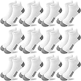 Bemeol Boys Socks 12 Pairs Ankle Socks Boy Sport Athletic Running Sock Low Cut Ankle Sock for Kids