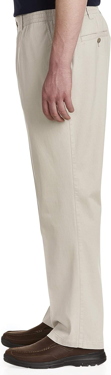 Tall Elastic-Waist Twill Pants 