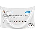 Probsin I Need A Room Full of Mirrors So I Can Be Surrounded by Winners Flag,3x5 Feet Flag,Funny Poster Durable Man Cave Wall Flag with Brass Grommets for College Dorm Room Decor