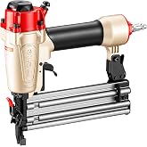 meite 18 Gauge 2-in-1 Staple Gun, Pneumatic Brad Nailer and Stapler | 1/4-Inch Narrow Crown Stapler and Brad Nail Gun for Upholstery, Finishing, Molding, and Woodworking (FK5040)