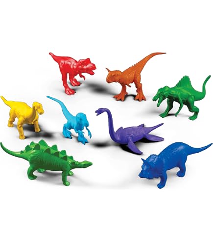 Reino dos Dinossauros 8 Unidades com Cenário, GGB Plast : Amazon