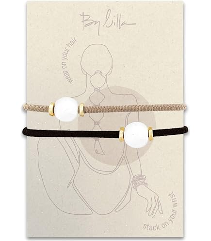 Zodiac Bracelet Hair Ties Handmade No Damage Boho Jewelry for Women LIBRA Amazon.com : By Lilla Zodiac Bracelet Hair Ties for Women  main image 2