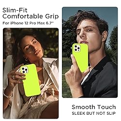 COFFKER for iPhone 12 Pro Max Case, [2X Camera