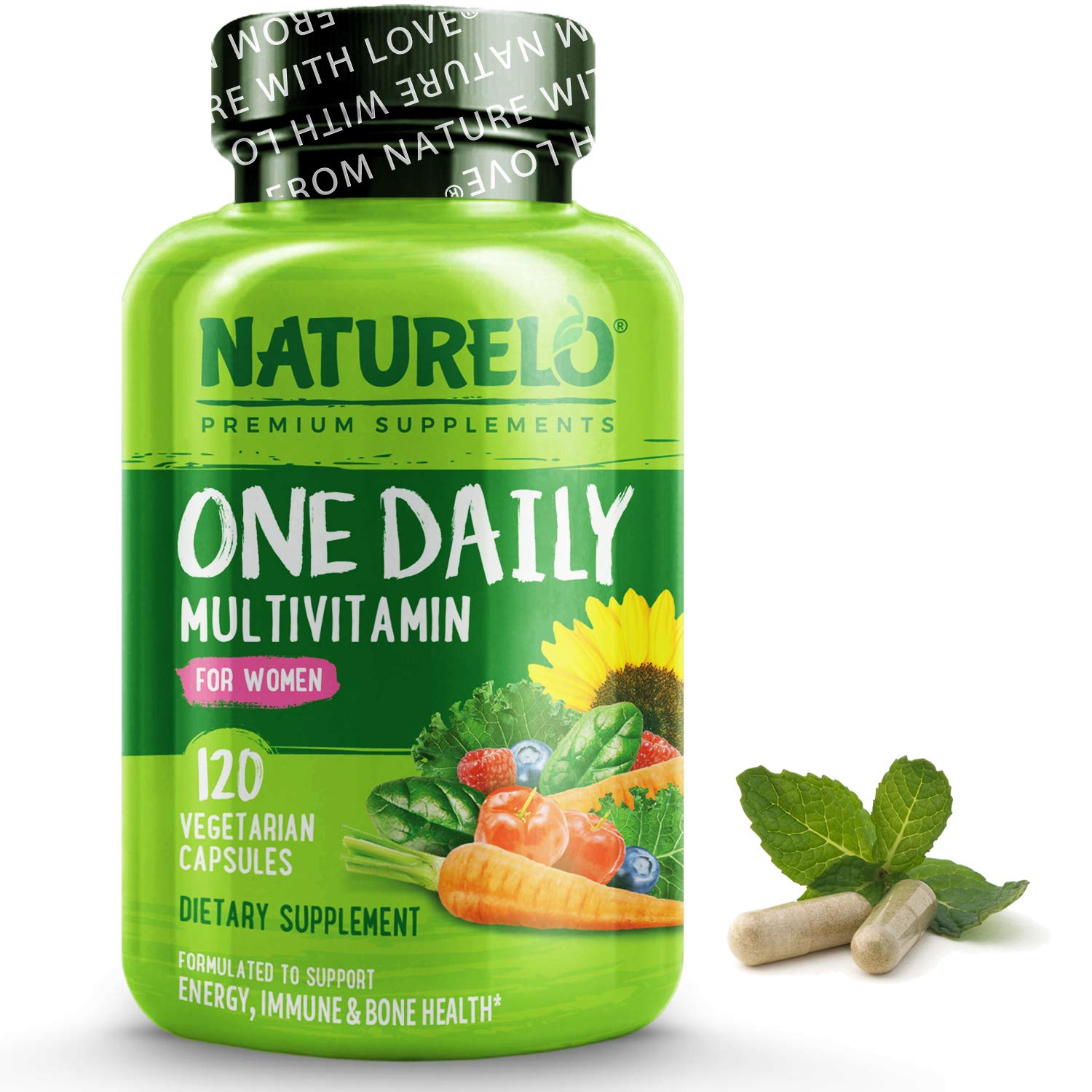 NATURELO One Daily Multivitamin for Women Energy Support Whole Food